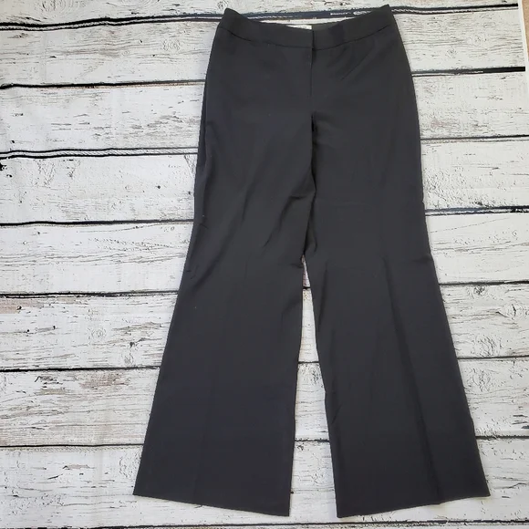 White House Black Market | Pants & Jumpsuits | White House Black Market  Black Dress Pants Flare Leg Size 8 Contour 8r | Poshmark